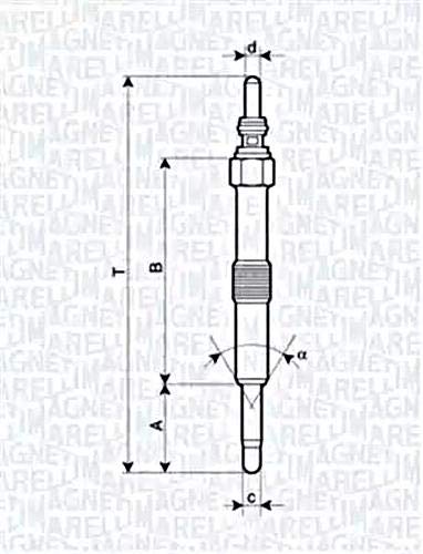 Magneti Marelli 062900067304 - Glühkerze von Magneti Marelli