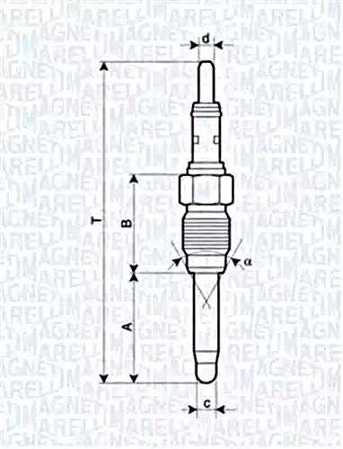 Magneti Marelli 062900084304 Glühkerze von Magneti Marelli