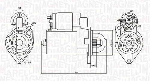 Magneti Marelli 063720879010 Anlasser Opel von Magneti Marelli