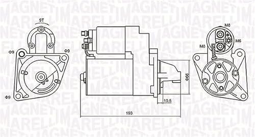 Magneti Marelli 063721053010 Anlasser FIAT Lancia von Magneti Marelli