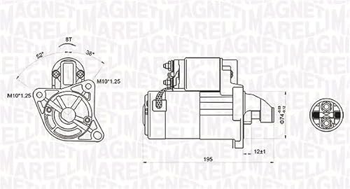 Magneti Marelli 063721136010 Anlasser für Mazda von Magneti Marelli