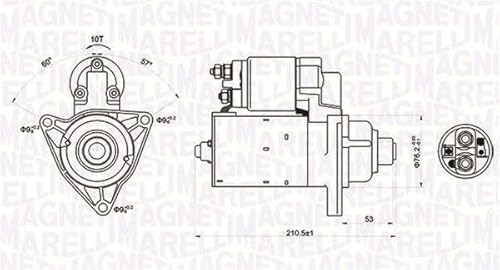 Magneti Marelli 063721176010 Anlasser VW Transporter von Magneti Marelli