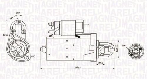 Magneti Marelli 063721249010 Anlasser für Mercedes-Benz von Magneti Marelli