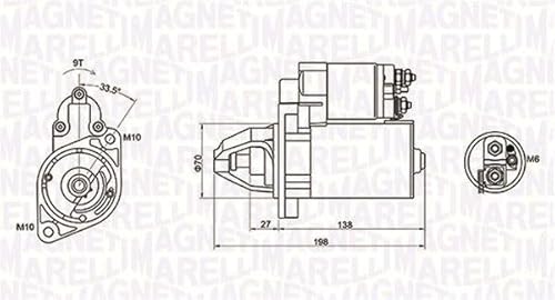 Magneti Marelli 063721283010 Anlasser Mercedes-Benz C von Magneti Marelli