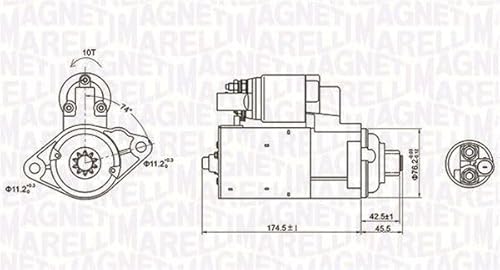 Magneti Marelli 063721409010 Anlasser VW Seat Audi von Magneti Marelli