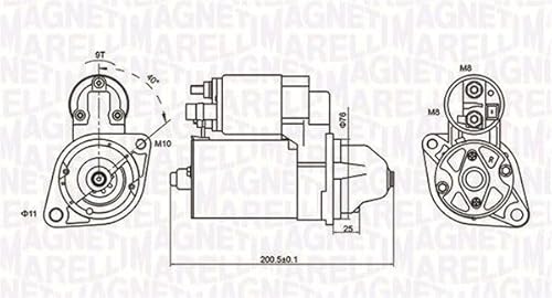 Magneti Marelli 063721412010 Anlasser für BMW von Magneti Marelli