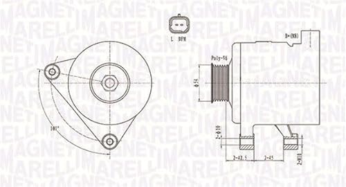 Magneti Marelli 063731498010 Lichtmaschine Peugeot, Citro von Magneti Marelli