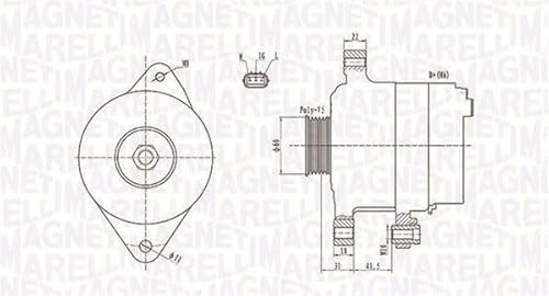 Magneti Marelli 063731892010 Lichtmaschine Toyota Yaris 1 von Magneti Marelli