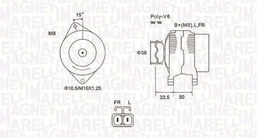 Magneti Marelli 063732020010 Lichtmaschine Hyundai, Kia von Magneti Marelli