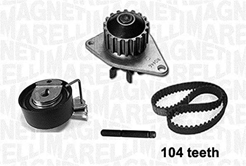 Magneti Marelli 1609525180 Kit Riemen-Verteilung mit Pumpe Wasser von Magneti Marelli