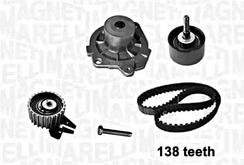 Magneti Marelli 71771584 Kit Riemen-Verteilung mit Pumpe Wasser von Magneti Marelli