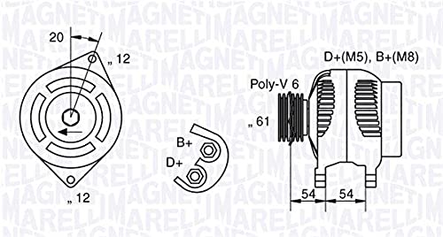 Magneti Marelli 71780041 Lichtmaschine von Magneti Marelli