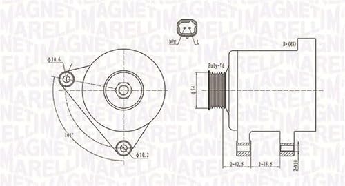 Magneti Marelli Equal Lichtmaschine von Magneti Marelli