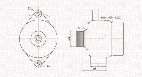 Magneti Marelli Equal Lichtmaschine von Magneti Marelli