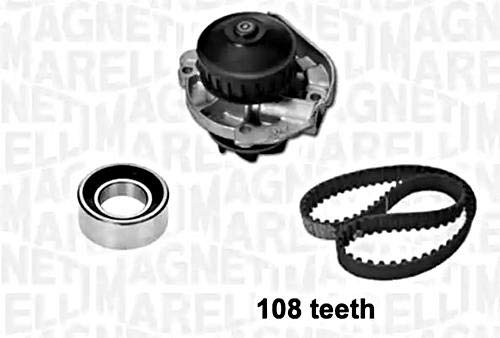 Magneti Marelli KPA 0074 A Kit Riemen-Verteilung mit Pumpe Wasser von Magneti Marelli