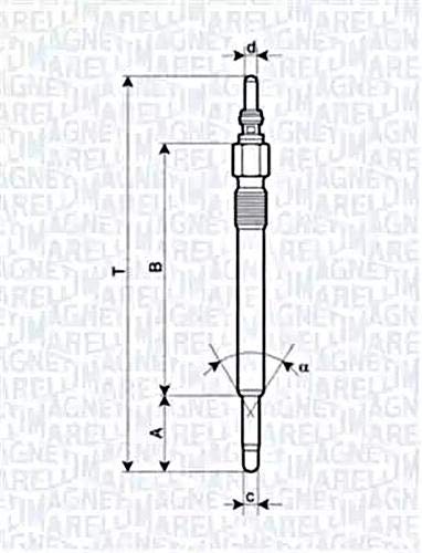 Magneti Marelli UC44A Zndkerze von Magneti Marelli