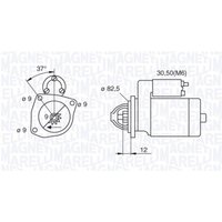 Starter MAGNETI MARELLI 063521082390 von Magneti Marelli