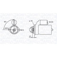 Starter MAGNETI MARELLI 063721473010 von Magneti Marelli