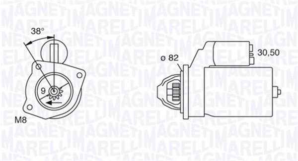 Starter Magneti Marelli 063114014010 von Magneti Marelli