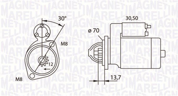 Starter Magneti Marelli 063191007010 von Magneti Marelli