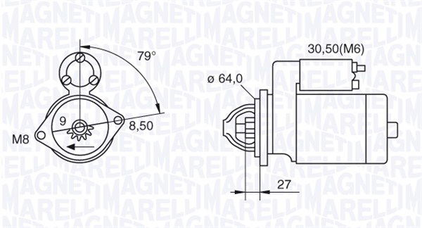 Starter Magneti Marelli 063280045010 von Magneti Marelli