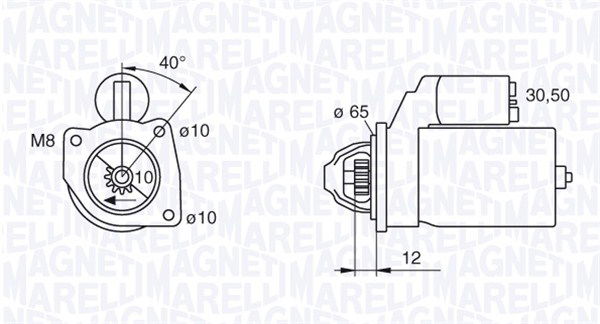 Starter Magneti Marelli 063280061010 von Magneti Marelli