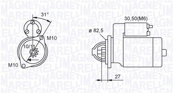 Starter Magneti Marelli 063721044010 von Magneti Marelli