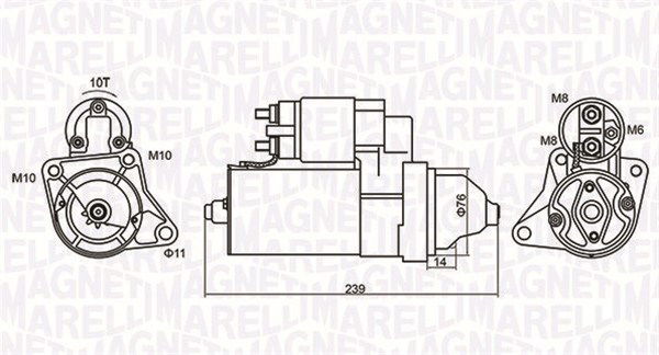 Starter Magneti Marelli 063721107010 von Magneti Marelli