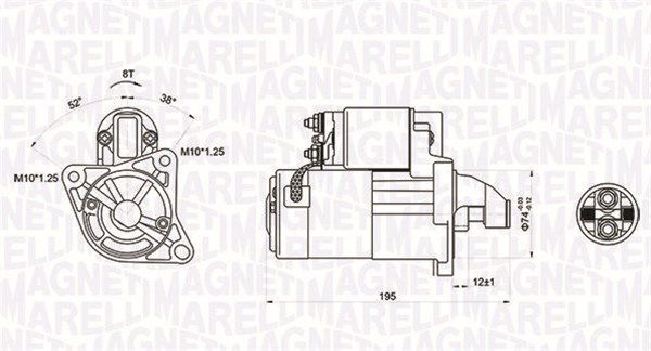 Starter Magneti Marelli 063721136010 von Magneti Marelli