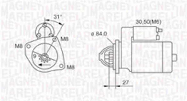 Starter Magneti Marelli 063721203010 von Magneti Marelli