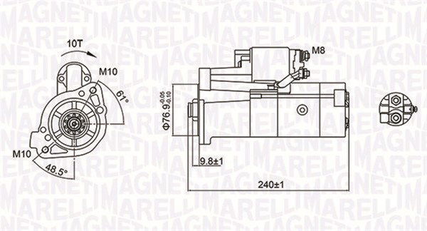 Starter Magneti Marelli 063721221010 von Magneti Marelli