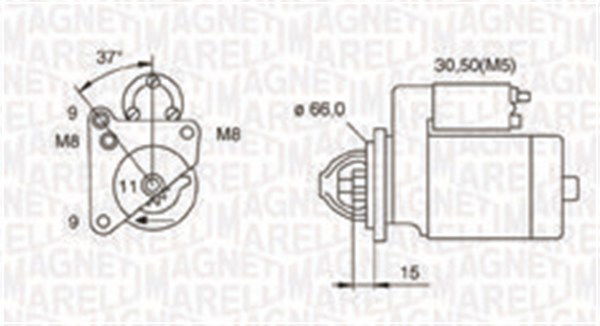 Starter Magneti Marelli 063721260010 von Magneti Marelli