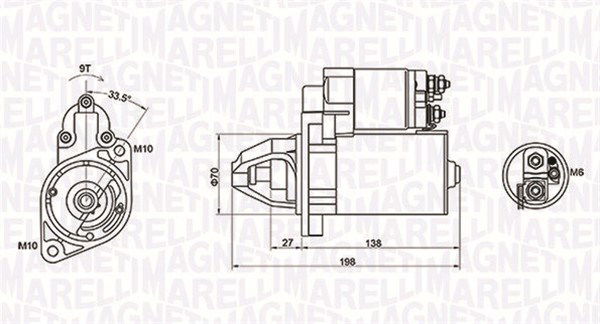 Starter Magneti Marelli 063721283010 von Magneti Marelli