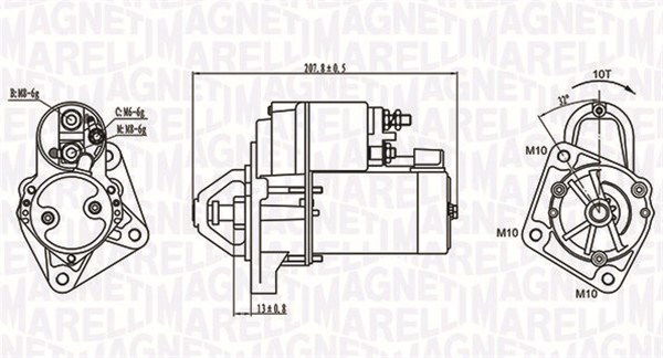 Starter Magneti Marelli 063721289010 von Magneti Marelli