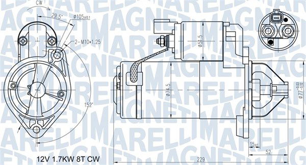 Starter Magneti Marelli 063721365010 von Magneti Marelli