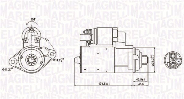 Starter Magneti Marelli 063721409010 von Magneti Marelli