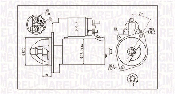 Starter Magneti Marelli 063721410010 von Magneti Marelli