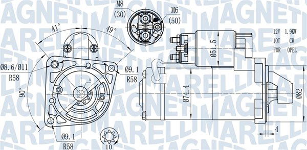 Starter Magneti Marelli 063721428010 von Magneti Marelli