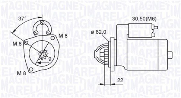 Starter Magneti Marelli 063721449010 von Magneti Marelli