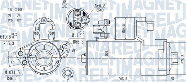 Starter Magneti Marelli 063721521010 von Magneti Marelli