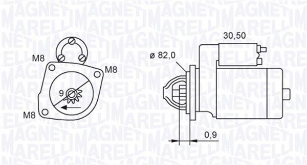 Starter Magneti Marelli 063721552010 von Magneti Marelli