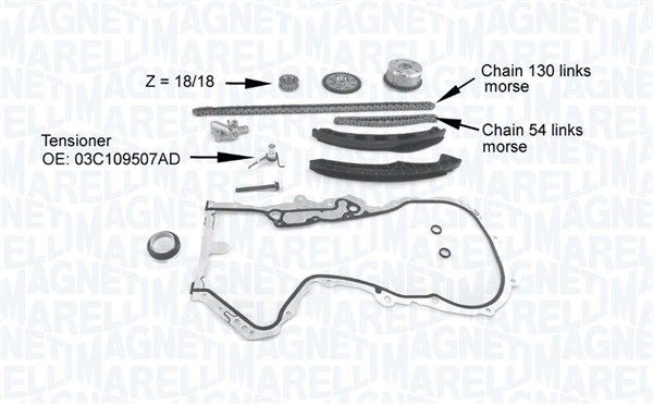 Steuerkettensatz Magneti Marelli 341500001210 von Magneti Marelli