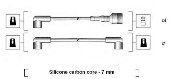 Zündleitungssatz Magneti Marelli 941044060500 von Magneti Marelli