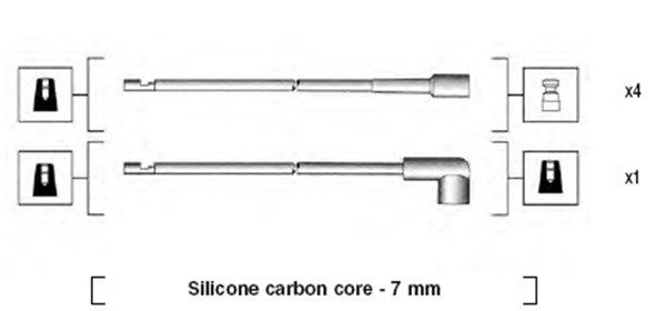 Zündleitungssatz Magneti Marelli 941044110501 von Magneti Marelli