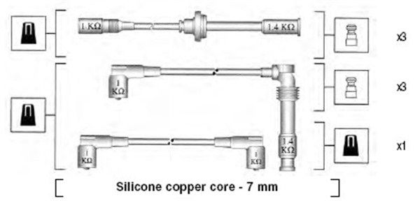 Zündleitungssatz Magneti Marelli 941045400525 von Magneti Marelli