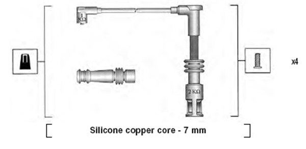 Zündleitungssatz Magneti Marelli 941045430528 von Magneti Marelli