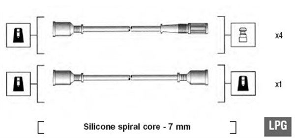 Zündleitungssatz Magneti Marelli 941095580598 von Magneti Marelli