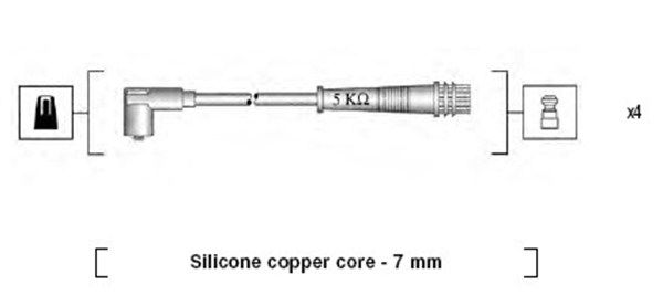 Zündleitungssatz Magneti Marelli 941095790617 von Magneti Marelli