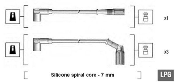 Zündleitungssatz Magneti Marelli 941095940632 von Magneti Marelli