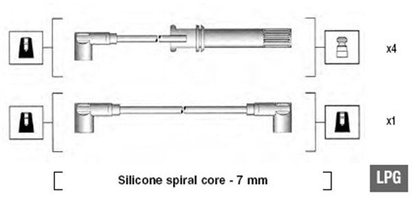 Zündleitungssatz Magneti Marelli 941105210644 von Magneti Marelli